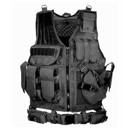 Vesten Swat Tactical Chest Jacket met veiligheidsaanpassing Kleding Cosplay Hunting Vest Camping Accessories 240315