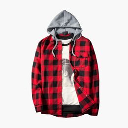 vetement femme 2019 hoodies Trainingspak heren Herfst Casual Plaid Shirts Lange Mouw Trui Shirt Top Capuchon Blouse Sportkleding V191019