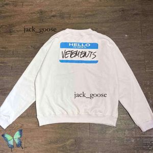 Vetements Sweat à capuche en tissu lourd Big Patch Tag VETEMENTS Oversize Hommes Sweat à capuche pour femme Sweats Vetements Men Letter Print Hoodie Vetements High Quality Hoodie 678