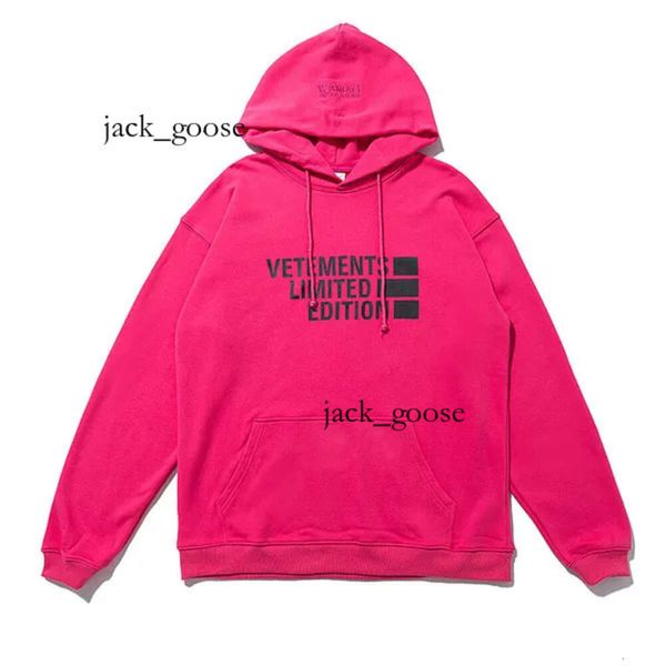 Vetements Sweat à capuche de haute qualité VTM Vetements Only Hommes Femmes Pull surdimensionné avec imprimé lettre Gym Vetements Sweat à capuche en tissu lourd Vetements Letter Print Hoodie 523