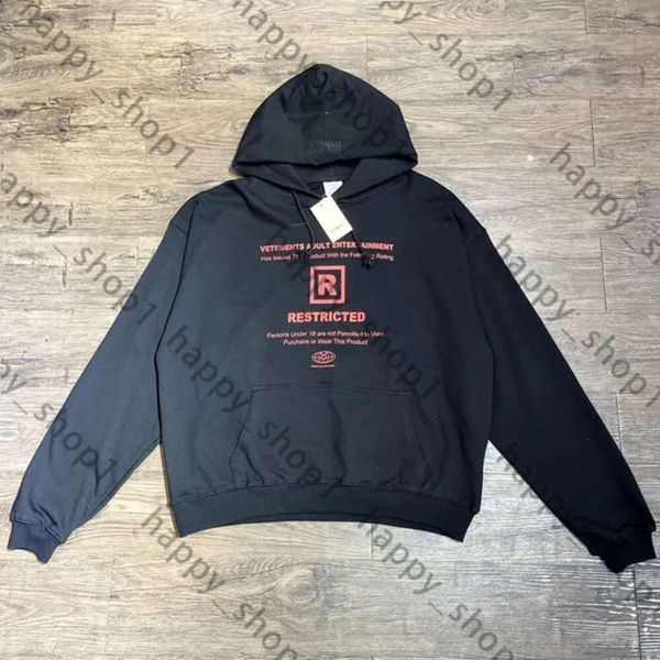 Vetements Hoodie Mens Hoodies Sweatshirts de haute qualité VTM UNIQUEMENT MEN FEMMES 1 TOP DIMENT SURIMÉDIE LETT PRINT PLAIL GYM 230710 842