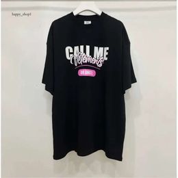 Vetements T Shirt Men and Woment Shirts Vetements de alta calidad Camisas de moda Camisas de siete idiomas Vintage Mujeres Camiseta TEE de gran tamaño Ropa de moda 635