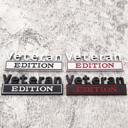 Veteraan editie zinklegering auto sticker decoratie auto's blad badge bord auto logo 8.5x3cm p1207