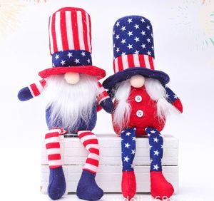 Veterans Dag Amerikaanse Gnome President Verkiezing Decoratie Gnome Paar Patriottisch voor 4 juli Gift Handmade Memorial Day Doll Speelgoed