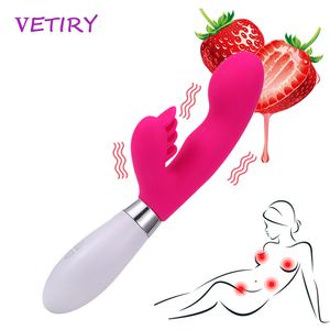 Vetiry Dildo Vibrators 36 Speed ​​Barbed G-Spot Massager Clitoris Stimulator Dual Motor Vibration Sexy speelgoed voor vrouwelijke producten