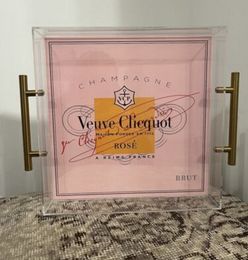 Plateau orange Veuve Clicquot Champagne