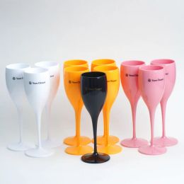 Veuve clicquot Wine Party Champagne Coupes Glazen cocktailglas Champagne Fluts Plates Wine Cup Goblet Electroplated Plastic 0417