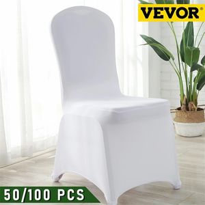 VEVOR 50 100 pièces housses de chaise de mariage Spandex housse extensible pour Restaurant Banquet el salle à manger fête couverture de chaise universelle