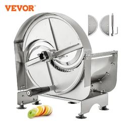 VEVOR Commercial manuel trancheuse de fruits ménage aluminium 0212mm réglable multifonction coupe-légumes cuisine tranchage outil 240103