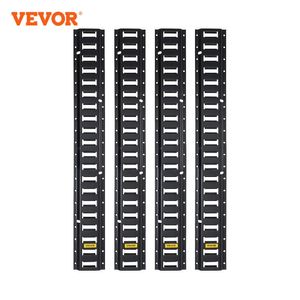 Vevor e-track tie-down rail, 4/6/16/28 stcs 4/6/16/28ft stalen rails met standaard 1 