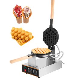 Vevor Egg Bubble Electric Waffle Maker Nit -Stick Making Machine Home Appliance Gaufriers Baking Snack Gaufres Irons 240509