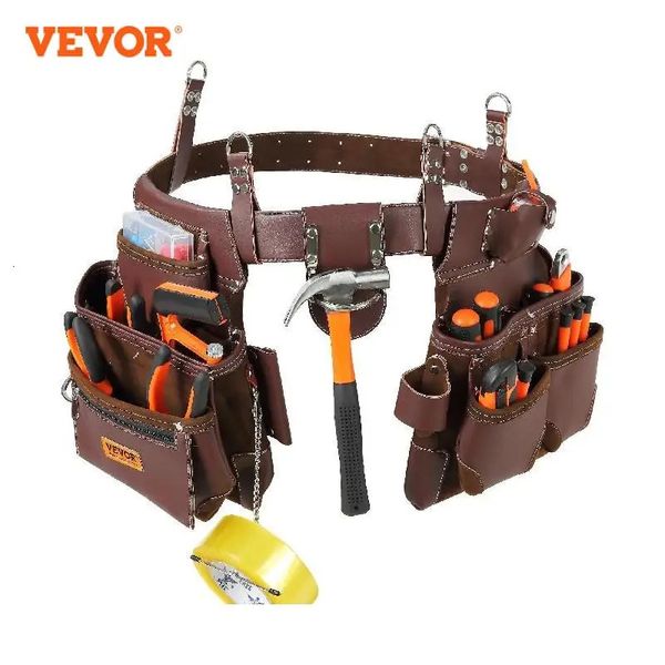 VEVOR – ceinture à outils multi-poches, taille réglable, pochette détachable robuste pour électricien charpentier menuisier encadreur 240123