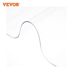 Vevor multi-taille 1,5 / 2 mm Protector Table Table Couvre-couverture PVC Softproofproof Clear Water résistant Clean Clean