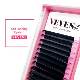 VEYES INC Easy Fanning Eyelash Extensions Veyelash CC Curl Volumen ruso Lathes Fast Bloom Austomatic Flowing Beauty