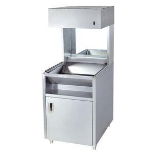 VF9 RVS Verticale Chips Werktafel Machine Warmer voor Keukenapparatuur