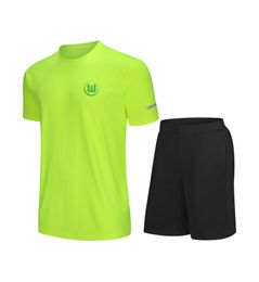 VfL Wolfsburg – survêtement de loisirs pour hommes et enfants, maillot à manches courtes, séchage rapide, chemise de sport de plein air