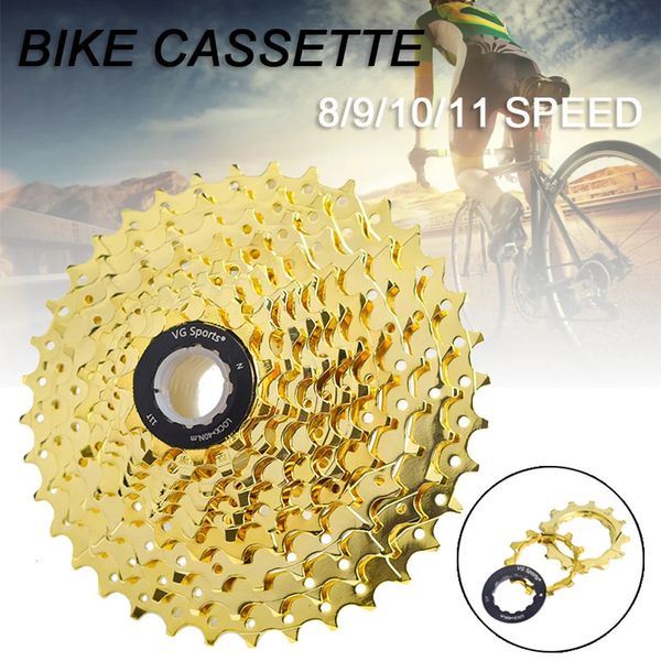 VG Sports Mountain Bike Freeweels 891011 Speed ​​Gold Road Flywheel WearResistant Lightweight Cassette 231221