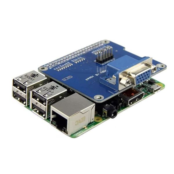 Placa de expansión VGA Shield V20 para Raspberry Pi 3B/2B/B /A /VGA Shield extiende una interfaz a través de GPIO Coukv