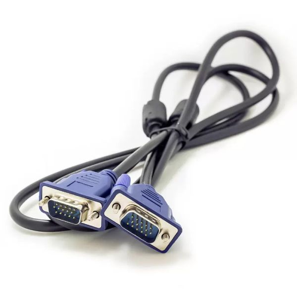 Câble vidéo VGA 1,5 m 5 pieds pour ordinateur portable pour moniteur écran projecteur avec port de prise