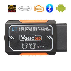 VGate OBD2 Scanner voor Android / iOS Elm327 V1.5 Bluetooth Auto Diagnostic-Tools 2021 Nieuwe ELM 327 V 1.5 OBD 2 Diagnostische scanner