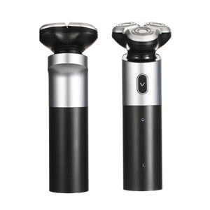 VGR rasoir électrique rasoir à barbe professionnel rotatif Triple lame tondeuse à barbe lavable IPX7 rasoir Rechargeable pour hommes V-343