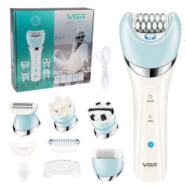 VGR-depiladora eléctrica para mujer, afeitadora femenina, depilación corporal, labio, barbilla, depilatoria, recortador de Bikini, utensilio para eliminar el vello facial 240327