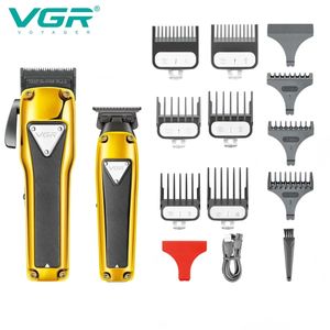 VGR Hair Clipper Cordless Trimmer Motor sans balais de coupe Machine de coupe métallique pour hommes V135 V907 240411