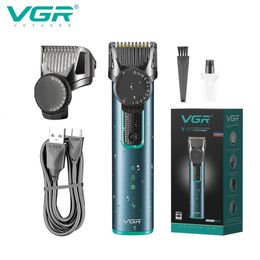 VGR триммер для волос, электрическая машинка для стрижки, водостойкая машинка для резки, регулируемое Т-образное лезвие для стрижки для мужчин V 973 231220