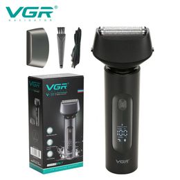 VGR Razor étanche à barbe rasoir professionnel électrique Portable Trimmer alternative Raser Machine pour hommes V381 240423