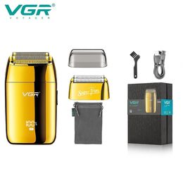 VGR rasoir professionnel rasoir électrique alternatif Machine à raser Portable tondeuse à barbe Mini pour hommes V399 240228