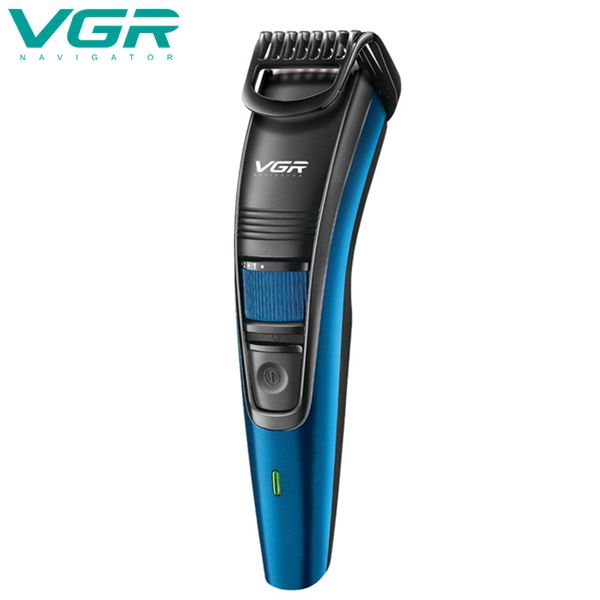 VGR V-052 Tondeuse à cheveux électrique Limite réglable Peigne Coupe de cheveux Rasoir USB Rechargeable Tondeuse à barbe