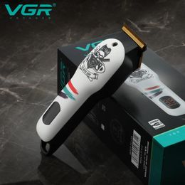 VGR V-971 Barbe Barber Clipper Cordless Professional Recharteable Cair Trimm for Men Fireaux et poêles Accessoires 240412