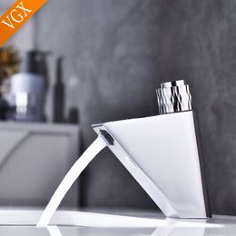 VGX badkamerkraan Smart Sink Water Tap Basin Mixer met LED digitaal display voor wasruimte kranen Modern Chrome F605-101