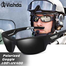 VIAHDA lunettes de soleil polarisées hommes Designer HD conduite lunettes de soleil mode mâle lunettes de pêche UV400 gafas de sol L230523
