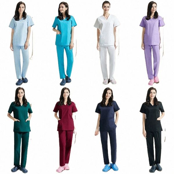 viaoli prix de gros nouveaux gommages costume beauté animalerie spa uniforme sal soins infirmiers uniformes femmes gommage ensemble vêtements de travail Q3YP #