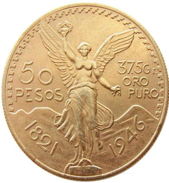Viatage 18211921 Mexique 50 Peso Coin Goldsilver 37373mm Arts artisanat créatif Souveniture Coins commémoratifs mexicanos cinquante peso5895444