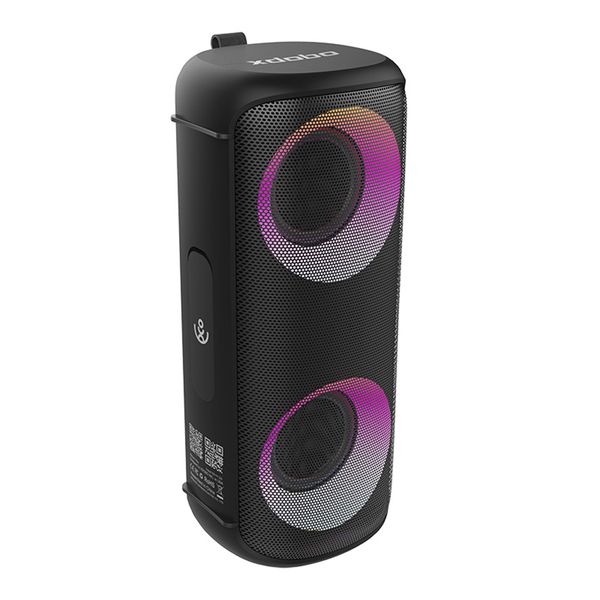 VIBE 50W Portable sans fil Bluetooth haut-parleur BT 5.0 dynamique RGB lumière Audio basse étanche cylindrique Subwoofer haut-parleur