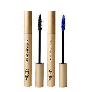 Vibely mascara 4D verlengen krullende waterdichte langdurige bruinblauwe kleur mascaras buizen wimper groeimeel make-up schoonheid