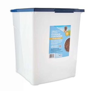 Conteneur de stockage de nourriture pour animaux en plastique Vibrant Life avec couvercle verrouillable, extra-large, 50 lb