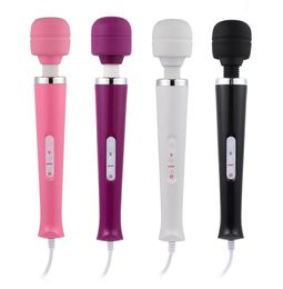 Vibrerende AV Stok Krachtige Vibrator voor vrouwen Big Head Magic AV Wand Body Massager Clitoris Stimuleren Vrouwelijke Volwassen Sex speelgoed3895374