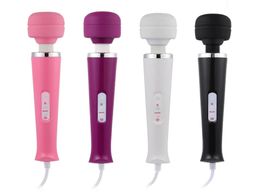 Vibrant AV Stick Vibromasseur puissant pour les femmes Grosse tête Magique AV Baguette Masseur corporel Clitoris Stimuler Femelle Adulte Sex Toys8541636