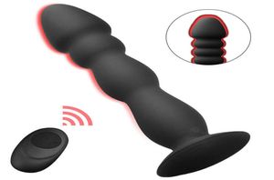 Vibrant Butt Plug 10m Télécommande Sans Fil Vibromasseur Mâle Pour Gays 10 Vitesses Vibrant Anal Sex Toys Anus Massage De La Prostate Y202968371