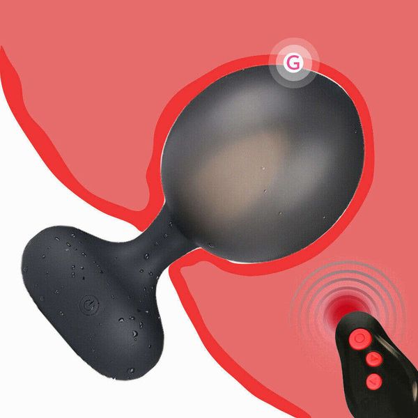 Vibratrice vibrante du bouchon anal gonflable Vibrateur Masseur de la prostate Stimulateur Multi-vitesse Vibrations imperméables Toys sexy pour hommes Gay