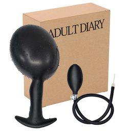 Vibrerende Outdoor Prostaat Massager Opblaasbare Butt Anale Plug Wearable Vibrator Seksspeeltjes Voor Dames Vaginale Oefening Exped Ball Y201118