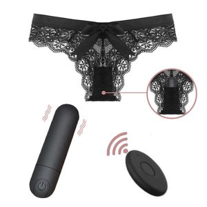 Vibrerend slipje 10 functie draadloze afstandsbediening op afstand oplaadbare bullet vibrator riem op ondergoed voor vrouwen sexy speelgoed