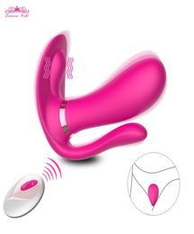 Vibrant Pirties Toys Sex for Woman Wearable Butterfly Dildo Vibrator Wireless Remote Contrator Vibrator Anal Sex Toys for Couple M9581260