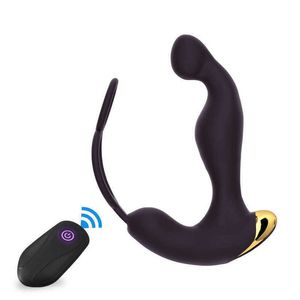Tige vibrante télécommande prise anale USB charge amoureux jardin prostate masseur adulte