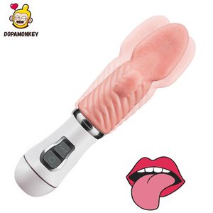 Vibrateur de langue vibrante, jouets sexuels pour femme, vibrateur de clitoris, vagin serré, léchage oral, point G, stimuler les vibrateurs, Sex Shop pour adultes Y191015