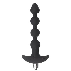 Modes de vibration Conception graduée Perles anales Butt Plug Silicone souple Adulte A67