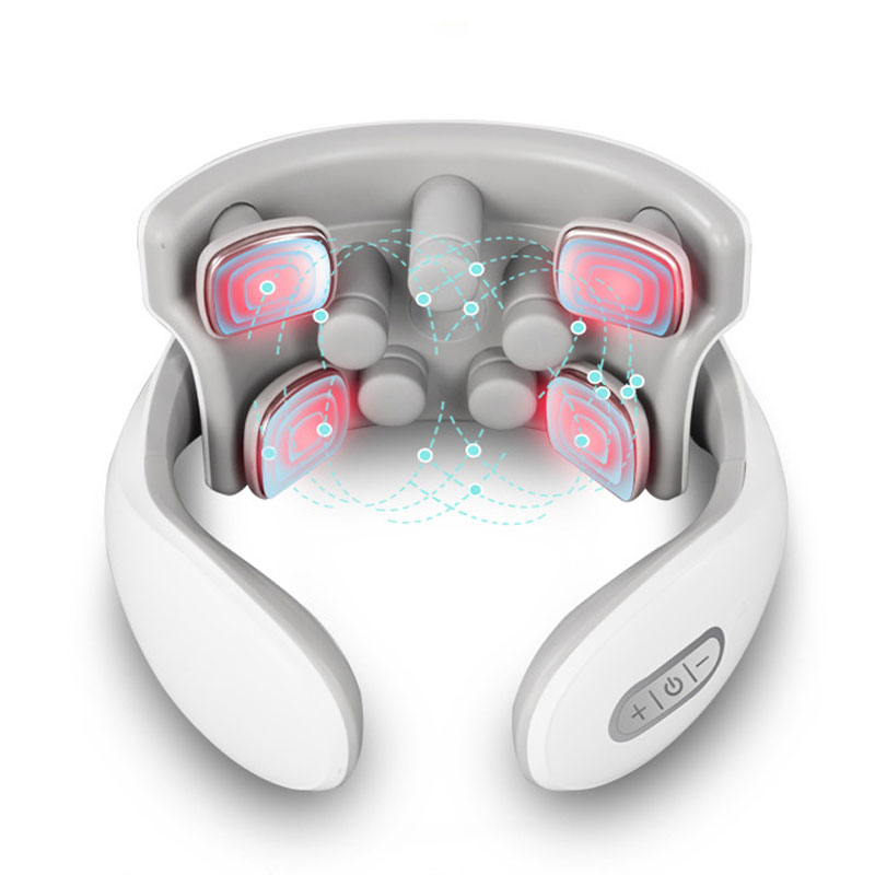 振動首のマッセガー充電可能低周波パルス子宮頸部マッサージスマートエレクトリックネックマッサージャーホットコンプレスボディマッサージ